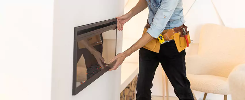 Metal Fireplace Installation in Grimsby, Ontario