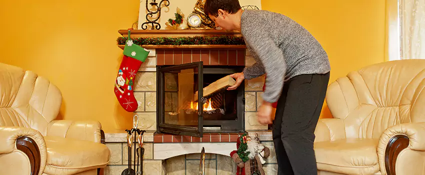 Rusted Metal Fireplace Restoration in Grimsby, Ontario