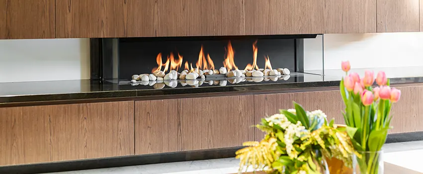 Double-height Fireplace Design Refurbishment in Grimsby, Ontario